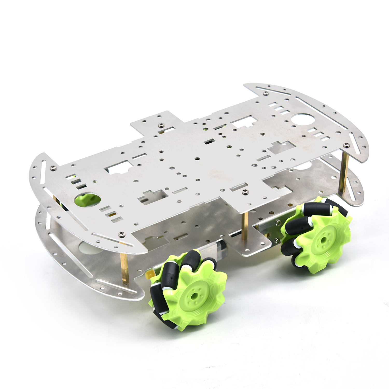 Автомобильный робот-ходовой комплект 4WD, алюминиевое колесо Mecanum для робота Arduino, с одним/двойным шасси, электронная игрушка «сделай сам»