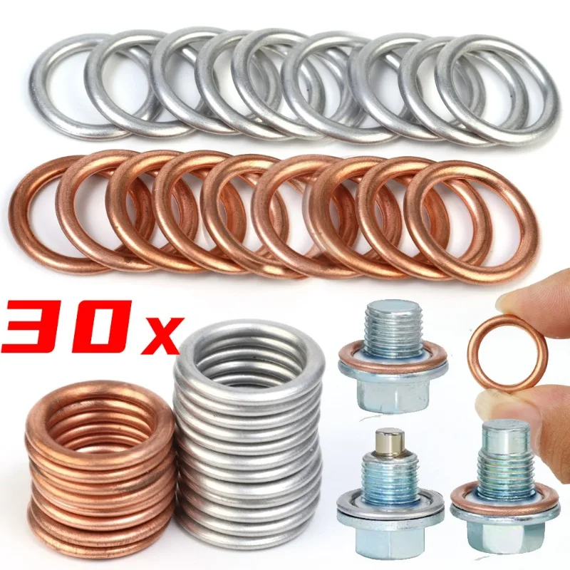 Junta de tornillo de drenaje de aceite de sumidero de motor de coche para Volkswagen Maiteng Sprint CC Audi A4LA6L junta de tapón de drenaje de aceite de transmisión