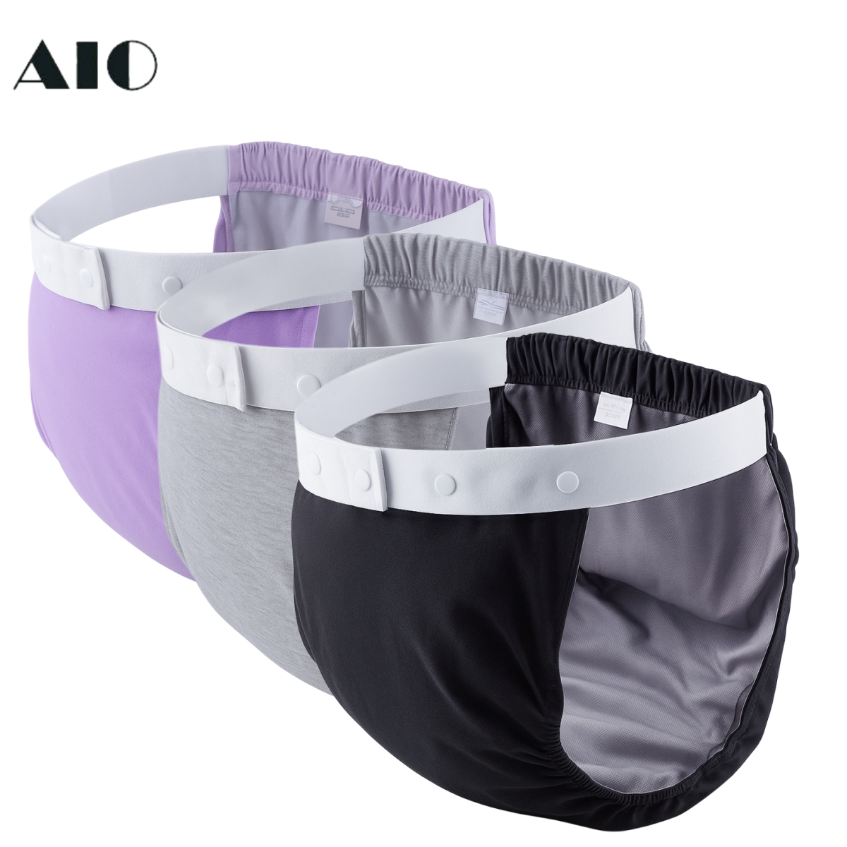 AIO Adjustable Easy To Wear Adult Diapers Washable Cotton Incontinence Cloth Diaper Elderly Diapers Leak proof Underwear