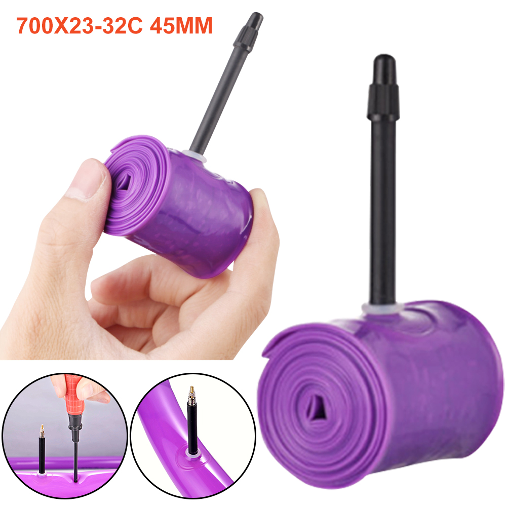 700x35-50C/23-32C Bicycle Inner Tube with 45mm/65mm/85mm Presta Valve Road Bicycle TPU Inner Tire Super Light Tube for Road Bike