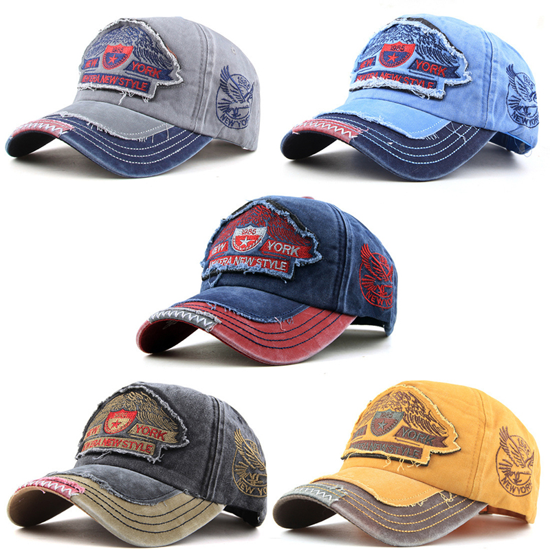 Casquette à visière en coton délavé unisexe, lettres de mode réglables, casquette de Baseball pour hommes et femmes, Hip Hop papa, chapeau de camionneur