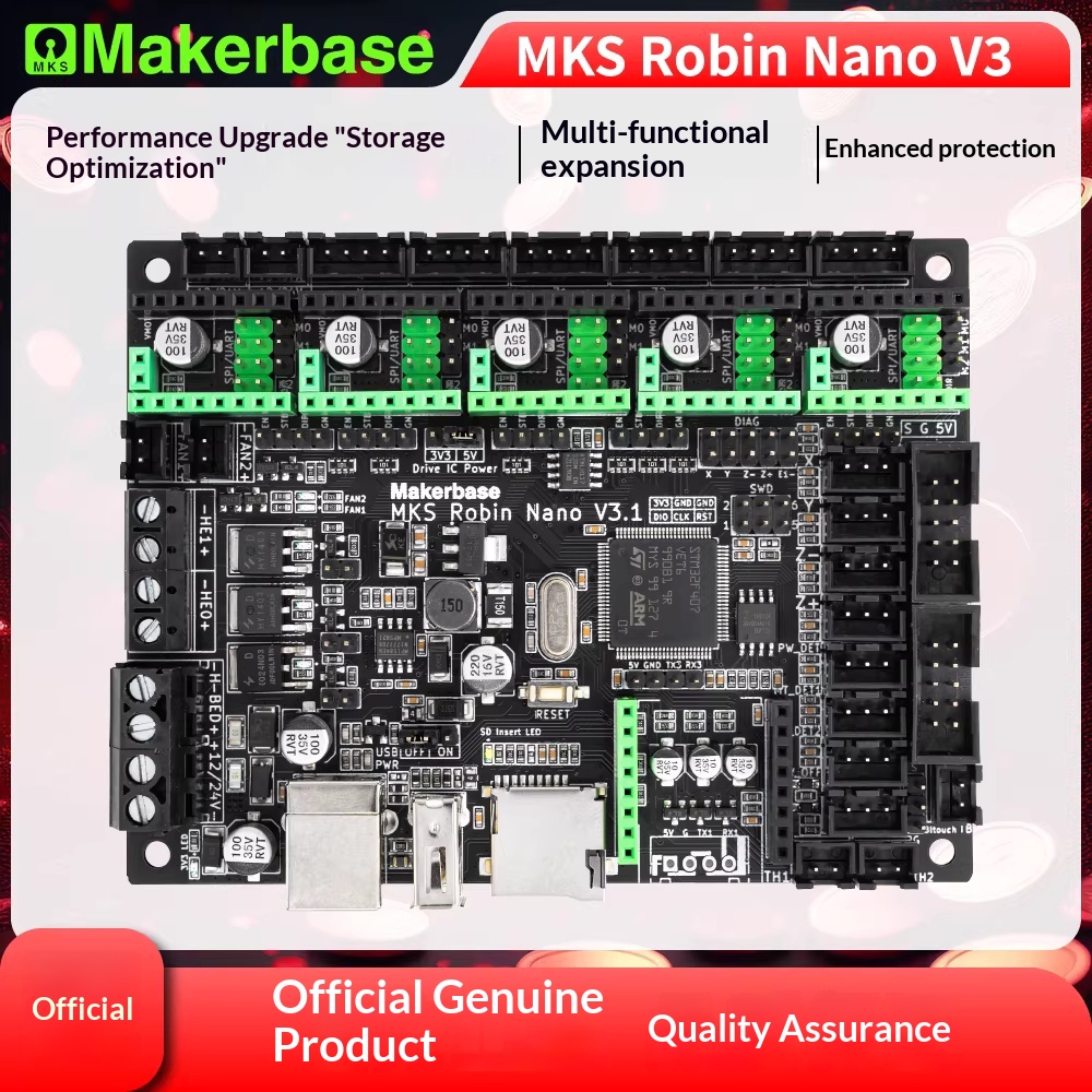 Scheda madre per stampante 3D Makerbase MKS Robin Nano V3.1 con schermo touch TFT M4 core