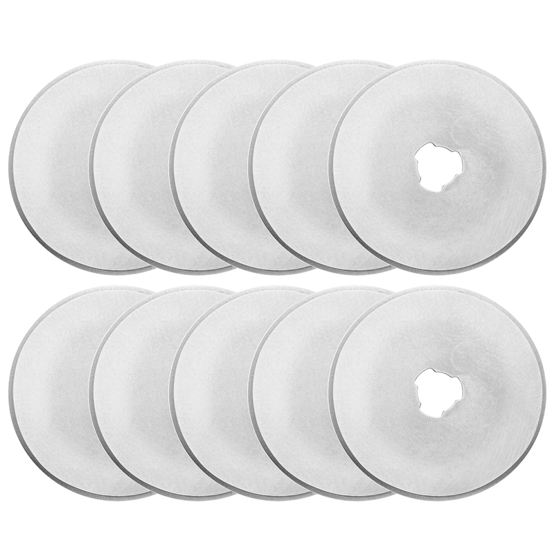 10Pcs 28/45/60Mm ใบมีดตัดโรตารี่ใบเลื่อยวงเดือน Patchwork ผ้าหนังเติมใบมีดเปลี่ยนเย็บเครื่องมือ Quilting