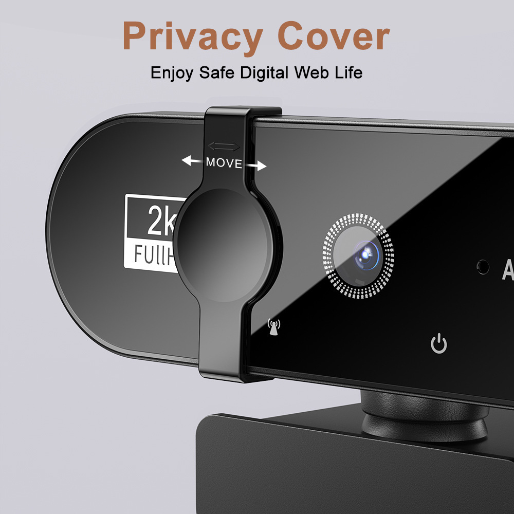 1080P Full HD Webcam with Built-in Microphone - USB Autofocus Camera for PC Laptop Ideal for Video Recording Conferencing