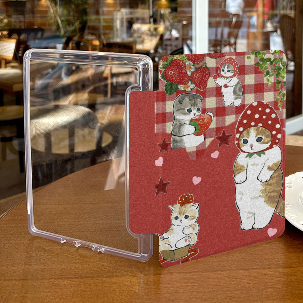 kindle case Acrylic back shell with hand strap,kindle paperwhite basic