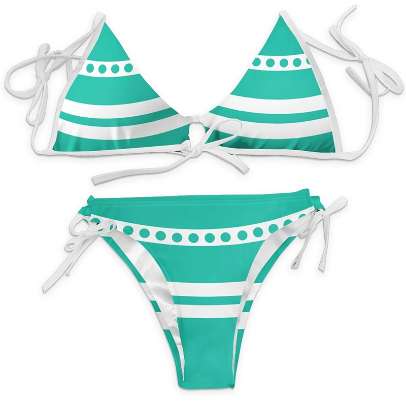 Anime Cartoon Druck Badeanzug Bikini Nami Cosplay Frauen Sexy Sommer Bademode Outfits Halloween Party Kostüme Anzug