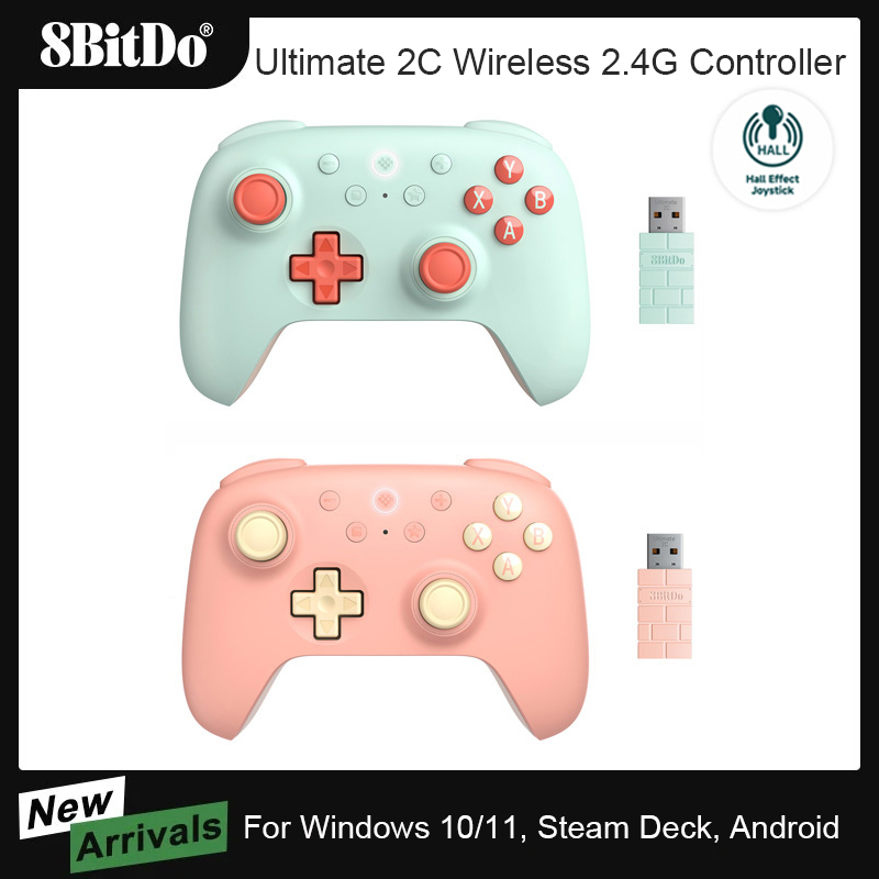 8bitdo-Новый беспроводной игровой контроллер Ultimate 2C для ПК, Windows 10, 11, Steam Deck, Raspberry Pi, Android