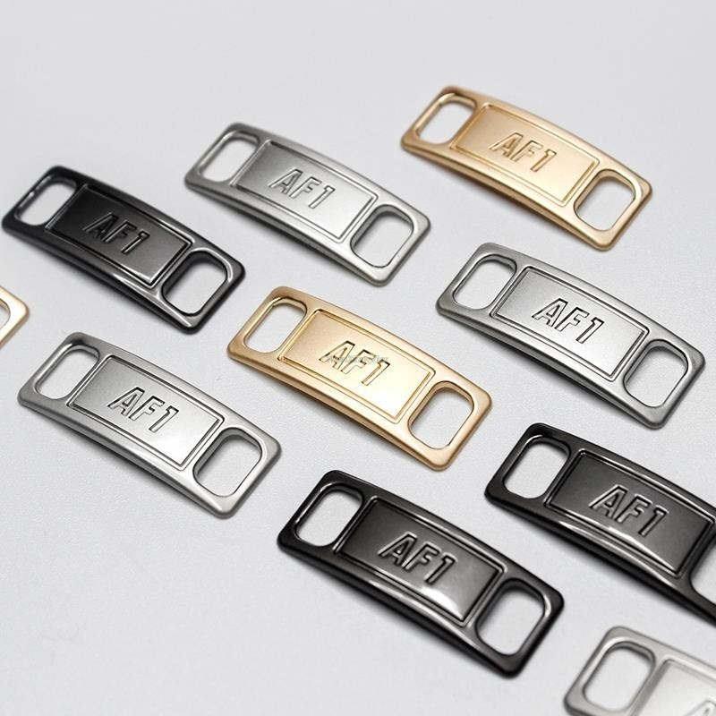 1Pair AF1 Shoelaces buckle Shoelace Buckle Metal Shoelaces Accessories Metal Lace Lock DIY Sneaker Kits Metal Lace Buckle