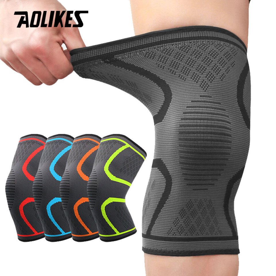 AOLIKES 1 STKS Compressie Kniebrace voor Vrouwen Running Kniepijn, Knie Ondersteuning Compressie Mouw, Workout Sport Kniebrace