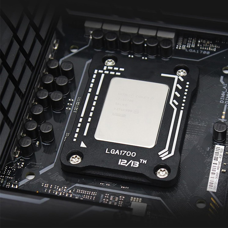 Lga1700 soquete cpu quadro fixação fivela molduras de contato resistentes cpu correção de dobra suporte fivela com mão