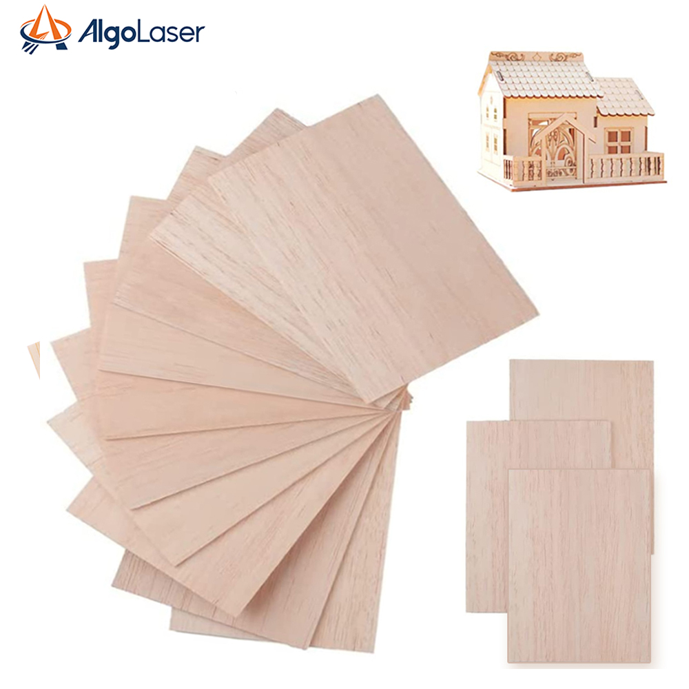 10 Uds. De hojas de tilo contrachapado de 300x300mm y 3mm de espesor para manualidades, proyectos de bricolaje, corte de madera, modelo artesanal, accesorios de placa de madera