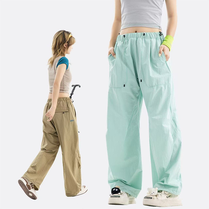 Calças Leves 3D-Cut Dopamine Parachute – Calças Masculinas de Caminhada ao Ar Livre com Corte Relaxado e Punhos Ajustáveis
