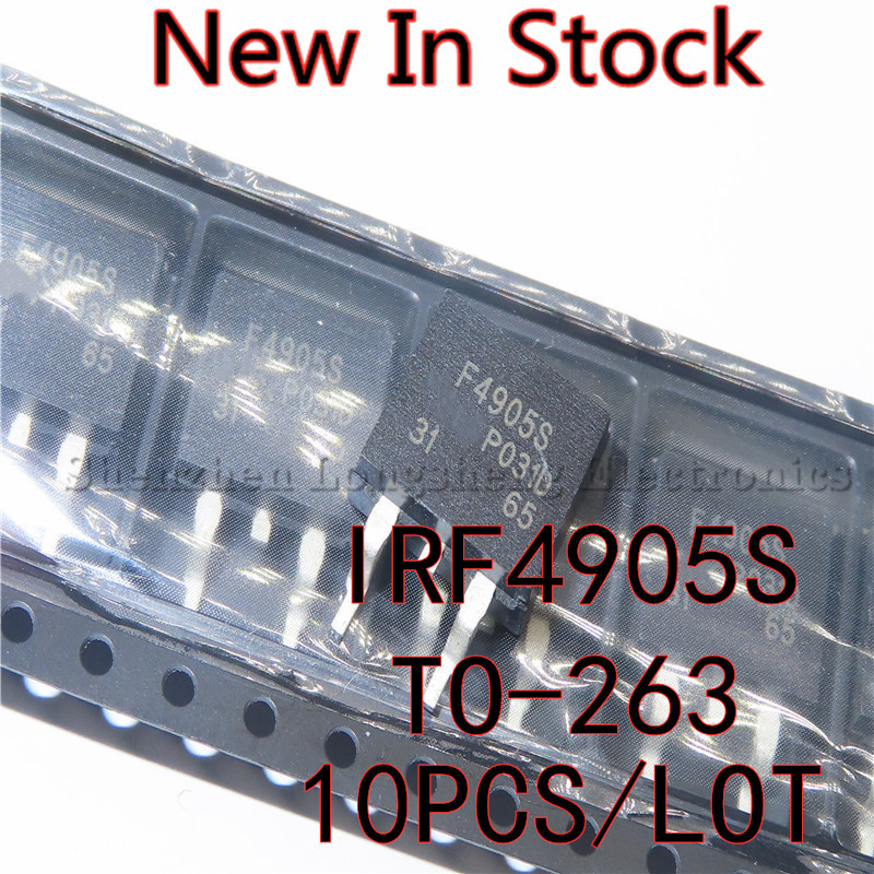 10 Buah/Lot IRF4905S F4905S IRF4905STRPBF TO-263 SMD P-channel Transistor MOS 55V 74A Transistor Efek Medan Baru Dalam Stok