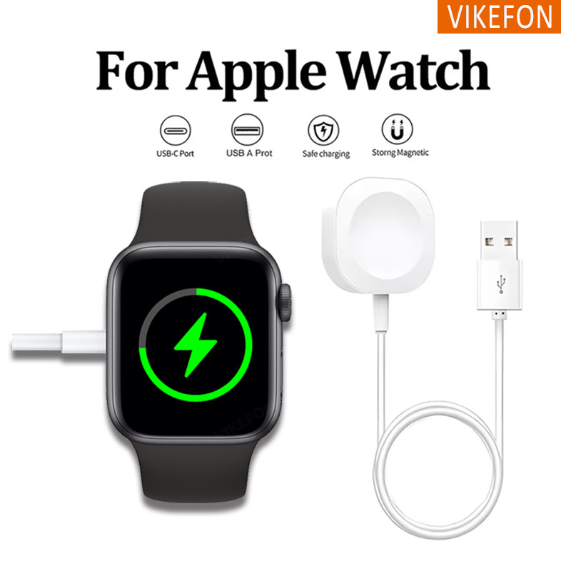 Apple Watch用磁気時計充電器,USBタイプC,オプションの2つのインターフェイス,10, S9,8,7,6,5,4,3シリーズ,ウルトラ充電器type-c