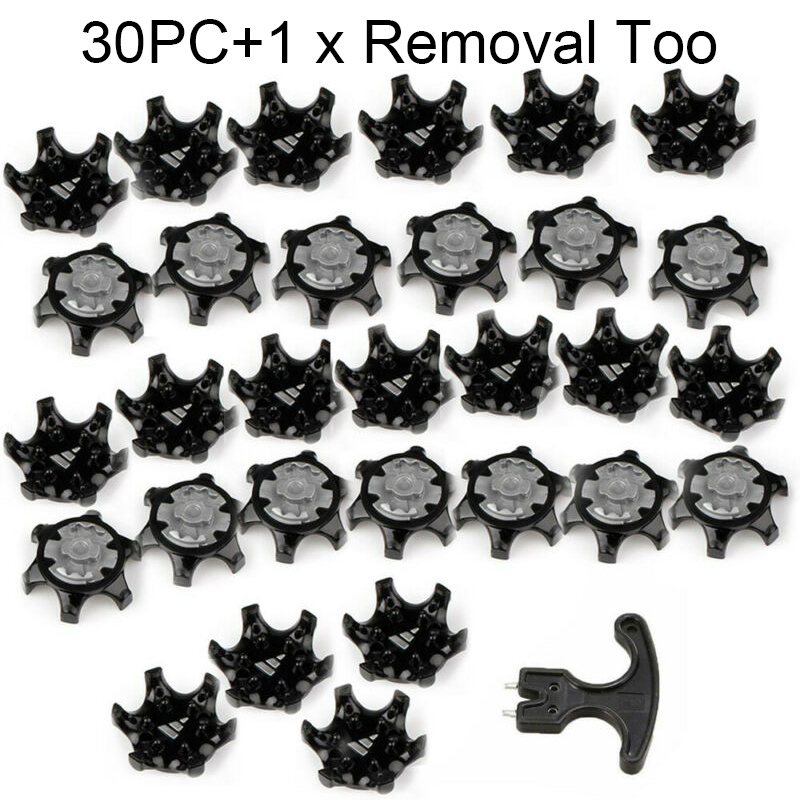 Puntas suaves para zapatos de Golf, durómetro TPU1/4 vueltas, herramientas de extracción de tornillo, piezas de entrenamiento, 30 piezas