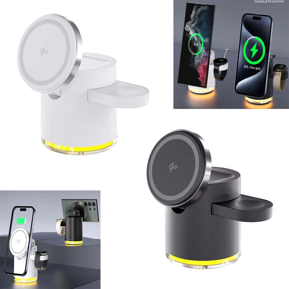 Pour Magsafe support de charge magnétique support de montre support pour écouteurs pour iPhone AirPods Samsung chargeur pliable Dock veilleuse