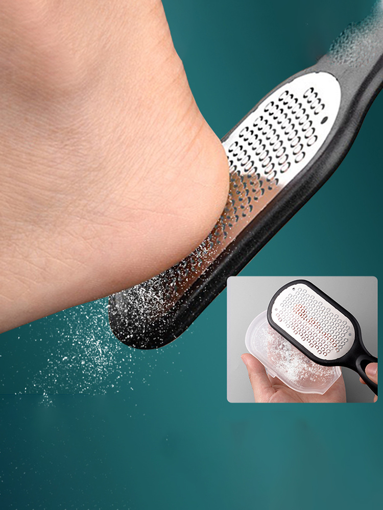Herramienta profesional para el cuidado de los pies: lima de pies de acero inoxidable para eliminación de piel muerta