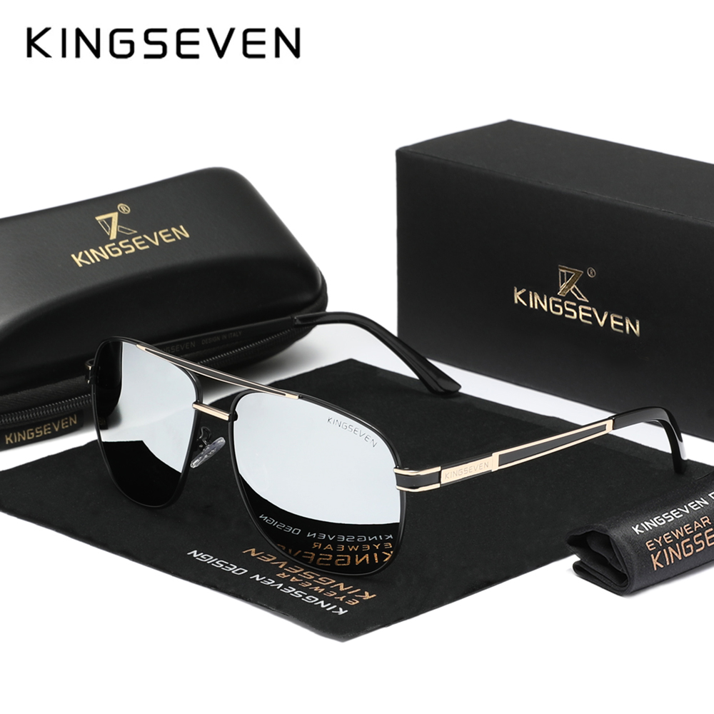 KINGSEVEN Trend Men Women Polarized Sunglasses UV400 Protection Anti-Glare Mirror Lens Oculos De Sol Masculino