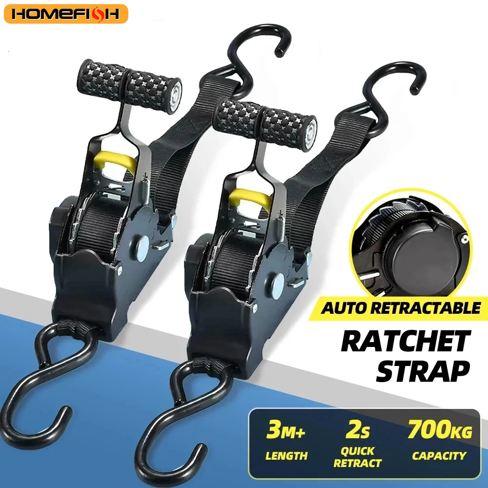 Correas automáticas para cinta de carga, correas retráctiles para equipaje, correa tensora de trinquete para motocicletas, correa de trinquete para coche