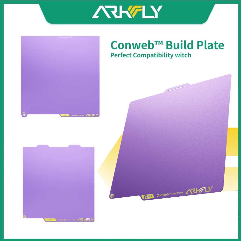Płyta drukująca Phaetus Cobweb/POPweb Cool Plate P2S X2D H2D H2C A1/X1/P1 A2L A1 Mini AD5MX Voron 300/350 K1C K2 Plus Qidi Plus4 MK4