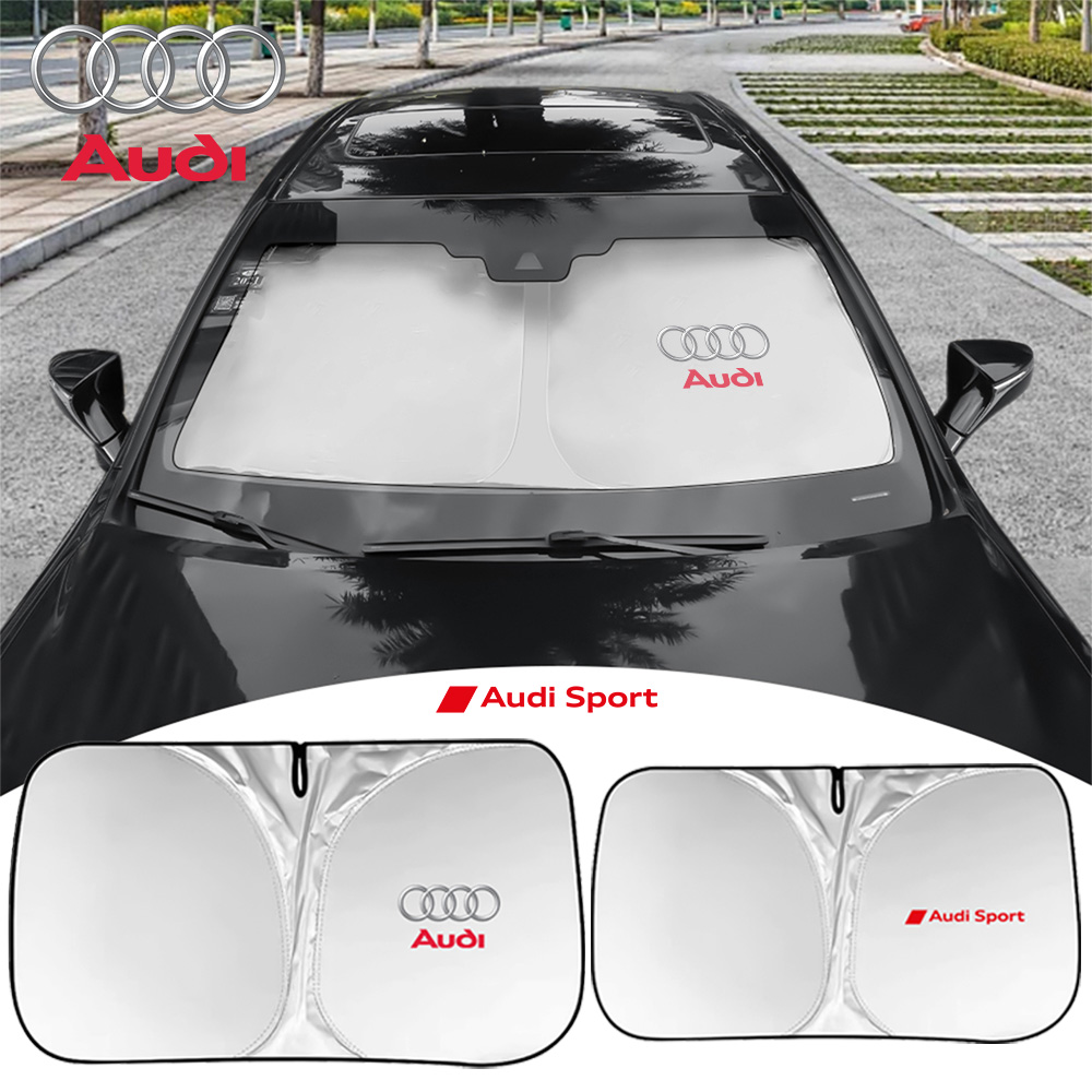 Car Windshield Foldable Sun Shade Visor Cover UV Refletive Auto Sunshade Protector Cover for AUDI SPORT SLINE A3 A4 A5 A6 A7 A8