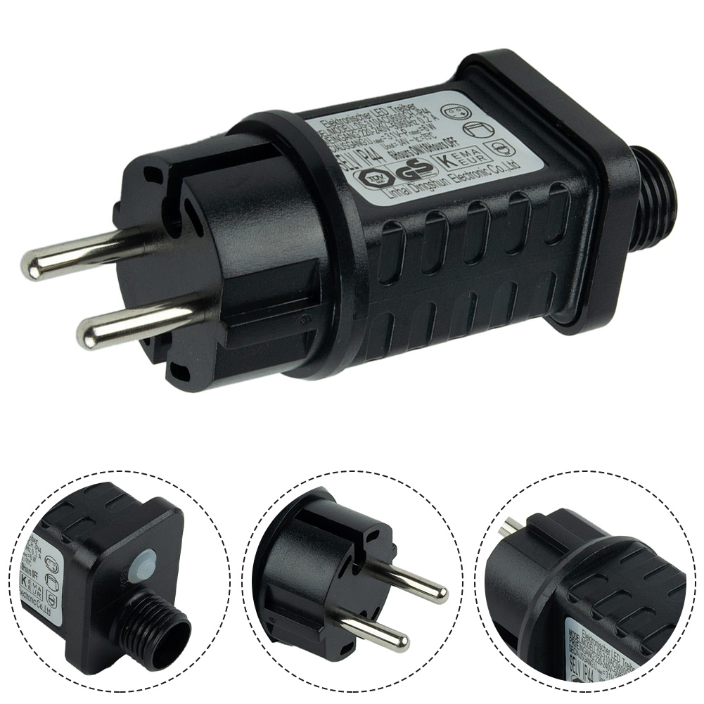 Guirlande lumineuse de transformateur 6W 31V, minuterie LED, adaptateur d'alimentation, éclairage facile à installer pour la décoration d'équipement LED de Festival