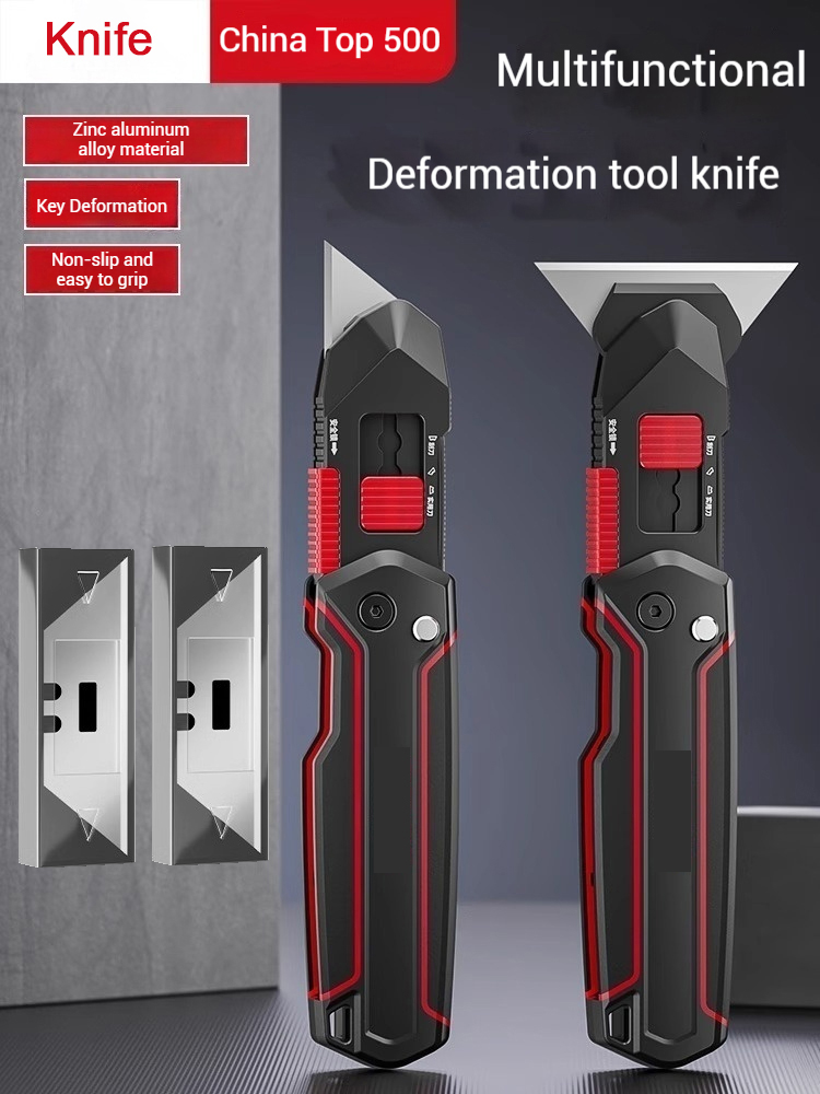 2in1 Multifunction Utility Knife Shapeshifting Premium Very Sharp And High Quality Stainless Steel couteau Cutting/cleaning Tool