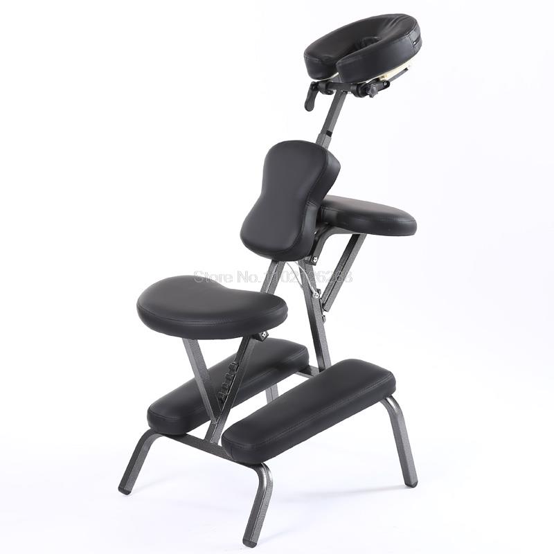Silla de masaje con almohadilla de cuero portátil moderna, muebles de salón con bolsa de transporte gratis, silla de Spa Dental de masaje de tatuaje ajustable, venta