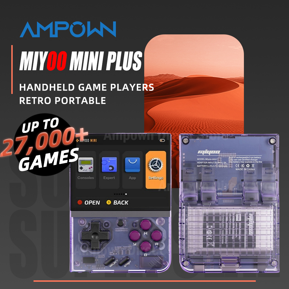 Портативная портативная игровая консоль MIYOO Mini Plus в стиле ретро, 3,5-дюймовый IPS HD-экран, детский подарок, система Linux, классический игровой эмулятор