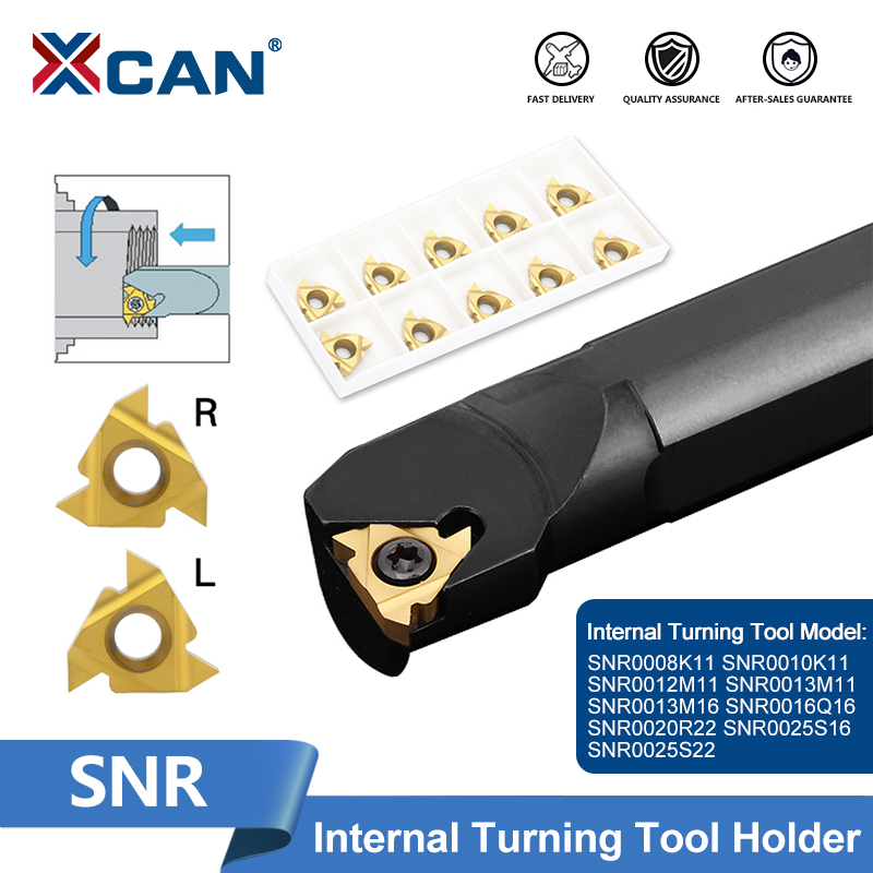 XCAN SNR outil de tournage porte-outil de filetage interne barre de coupe de tour SNR0008K11 SNR0012M11 SNR0016Q16 SNR0025S22 outil de tour CNC