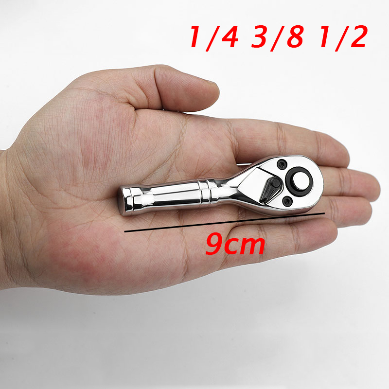 Drive Stubby Ratchet Flex Head Ratchet Set Mini Stubby Ratchet Wrench 1/2 3/8 1/4 Inch Klucz nasadowy z 72 zębami do wąskich przestrzeni