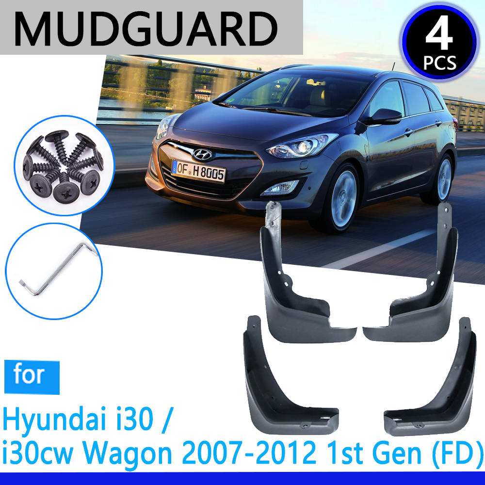 Брызговики подходят для Hyundai i30 i30cw Wagon 2007 ~ 2012 FD 2008 2009 2010 2011, автомобильные аксессуары, брызговик, крыло, запасные части