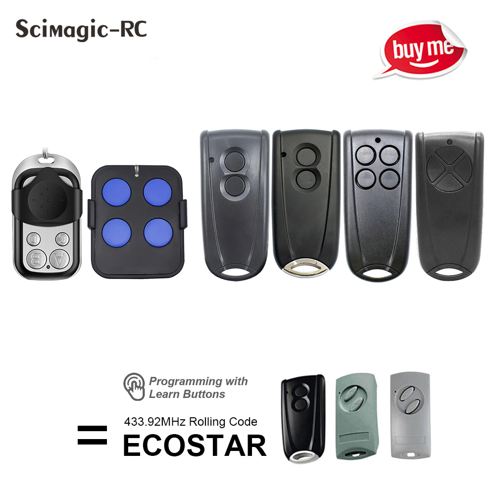 Hormann ECOSTAR RSC2 RSE2 Nhà Để Xe Cửa Điều Khiển Từ Xa 433.92MHz Thay Thế Cho Liftronic 500 700 800
