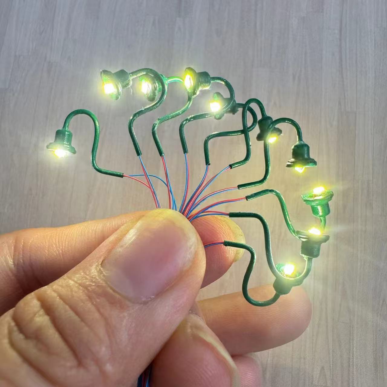 Bộ 5 Hồ Quy Mô Cổ Điển Treo Tường Cổ Ngỗng Đèn/Đèn Đường Làm Mô Hình Đường Sắt Làm Đèn Công Viên/Tàu/tuyến Đường Sắt Bố Trí