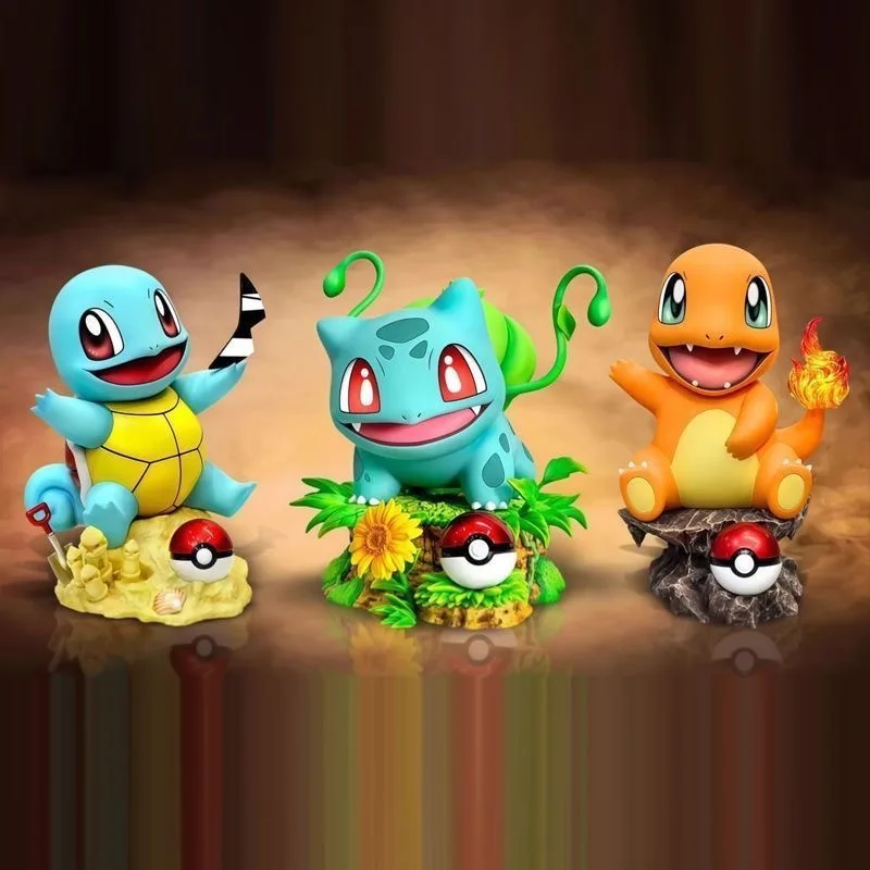 Anime Pokemon Figur Bulbasaur Charmander Actionfiguren 10cm PVC Actionfiguren Sammlung Modell Spielzeug Geschenke