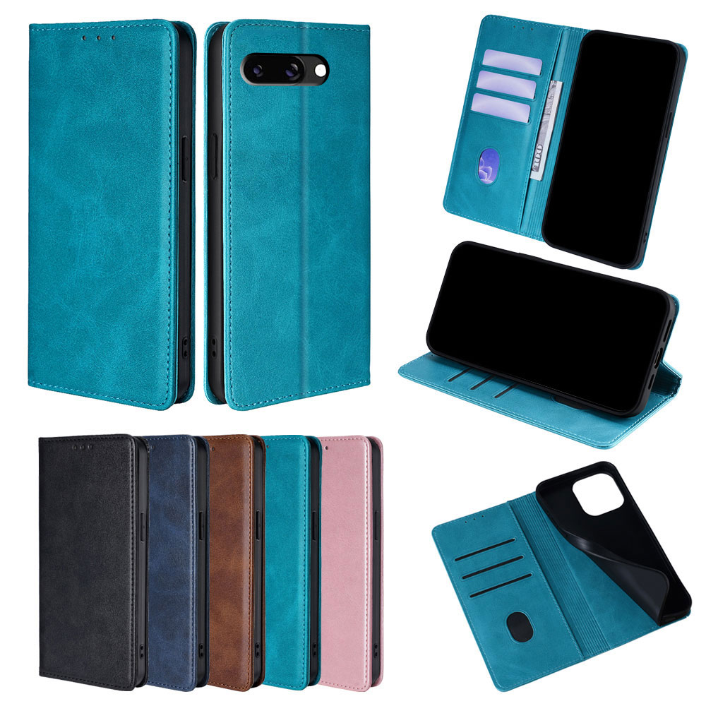 Business Magnetic Flip Phone Case for Google Pixel 9 Pro XL pixel 9A Pixel 8 7 6 Pro 8A 7A 6A Leather Book Case Wallet Cover