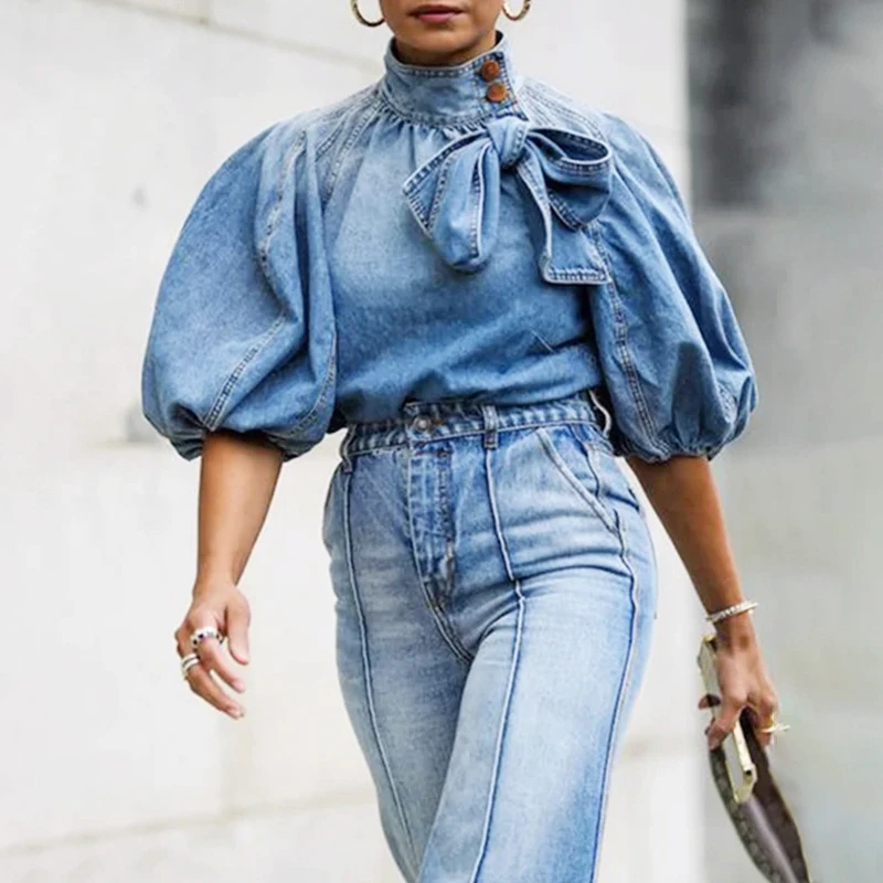 Overhemden Vrouwen Tops Denim Jack 2024 Vest Casual Blauw Vintage Mode Koreaanse Streetwear Kleding Blouses Casual Jeans Gesplitst