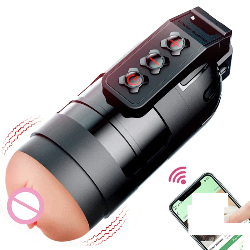 Sex Spielzeug für Männer App Control Männlicher Masturbator Orgasmus Sex Maschine Fleischige Hülse Enge Verpackung Saugen Penis Stroker Erwachsene Waren