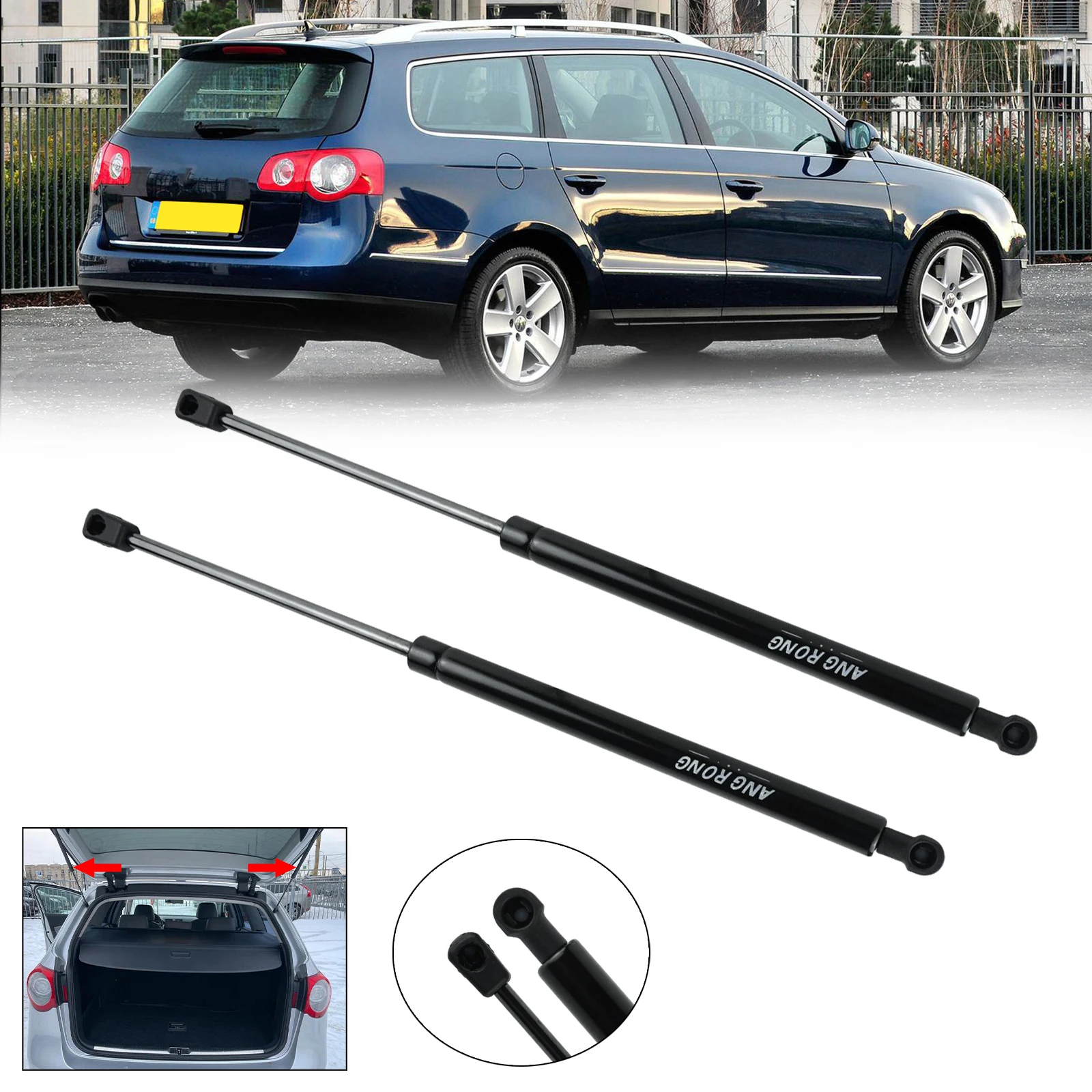 Пара стоек газовой опоры задней двери багажника для VW Passat B6 3C5 Estate 2005-2011