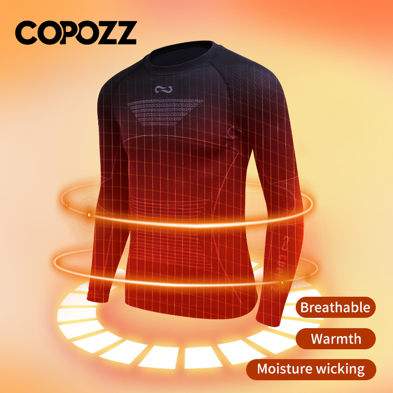 COPOZZ 新しい冬速乾性サーマル下着男性女性超ソフトスキー暖かいロングジョンズスキーサーマル下着セット女性のための