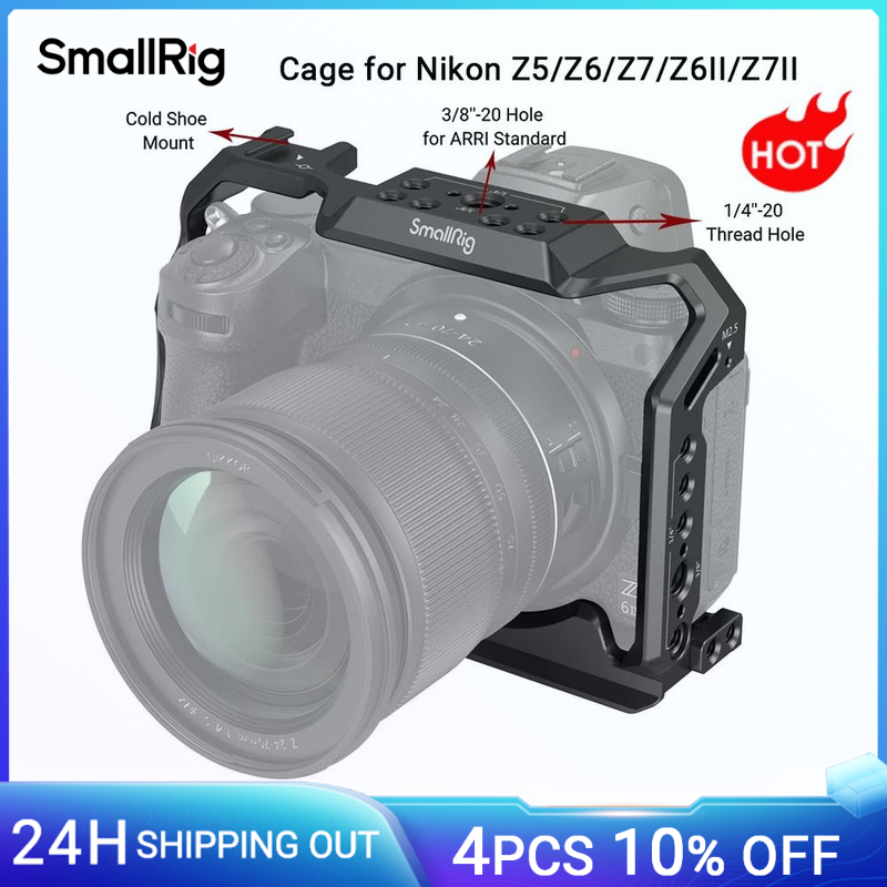 SmallRig-Appareil photo complet pour Nikon Z5/Z6/Z7/Z6II/Z7II, avec sabot froid, petite plate-forme avec tournevis 2926B