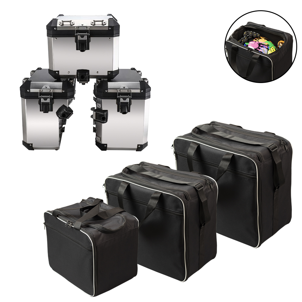 Sacos de bagagem da motocicleta para bmw r1200gs adv preto sacos internos r1250 r1250 gs aventura