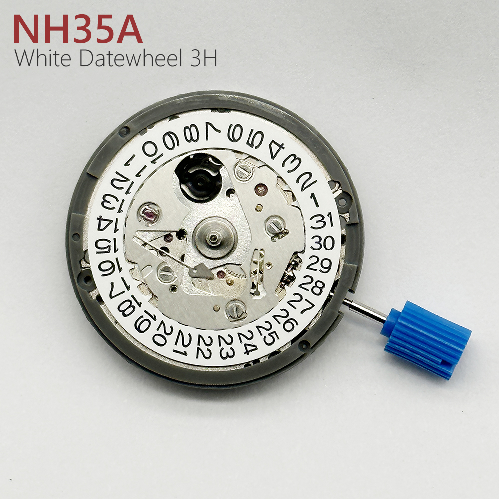 Movimento mecânico automático Mod Watch substituição, alta precisão, 24 jóias, Japão genuíno, NH35, NH35A, data em 3ock
