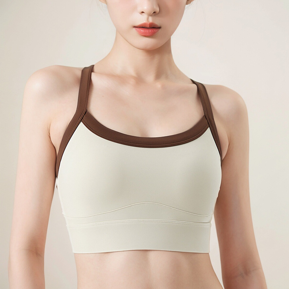Neu verkaufte hochfeste Sport unterwäsche Damen stoß feste Cross-Back-Yoga-Sport-BH-Fitness weste