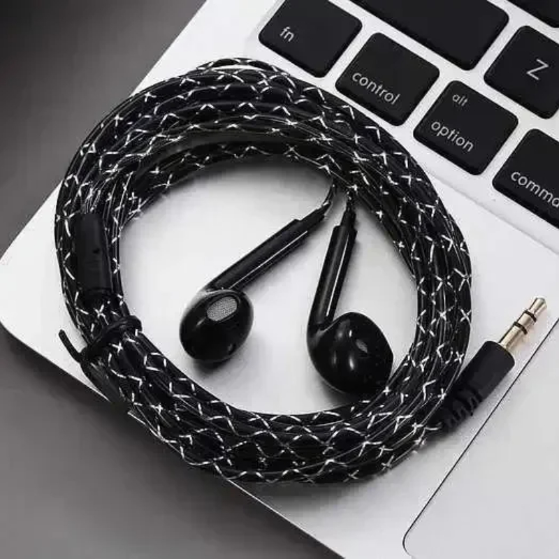 Bedrade Koptelefoon 3 meter 3 m 2 m Lange Lijn Jack 3.5mm Computer Headset Kristal Hoofdtelefoon 5 Generatie Oordopjes TV PC headsets