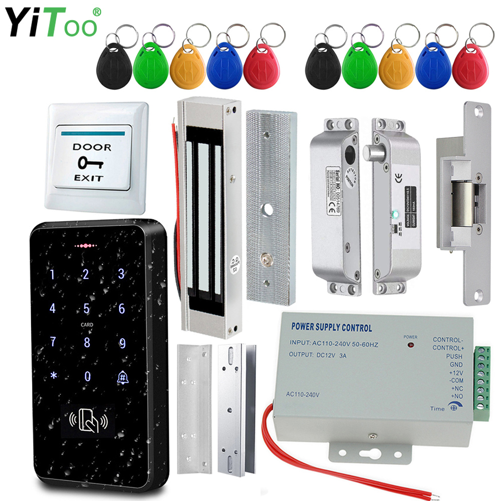 YiToo Hoàn Toàn Chống Nước Cửa Điều Khiển Truy Cập Hệ Thống Bộ, 3000 Người Sử Dụng Bàn Phím Thông Minh Với Khóa Điện Và Điện Chuyên Nghiệp Đơn Vị