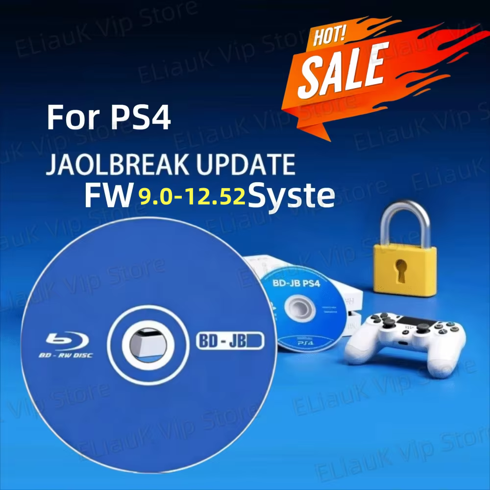 Ultimate PS4 todo en uno Jailbreak Gold Disc Bootable Ejeitar carga útil para firmware 9,0-12.52 Juegos de respaldo y elaboración casera Jailbreak Disc