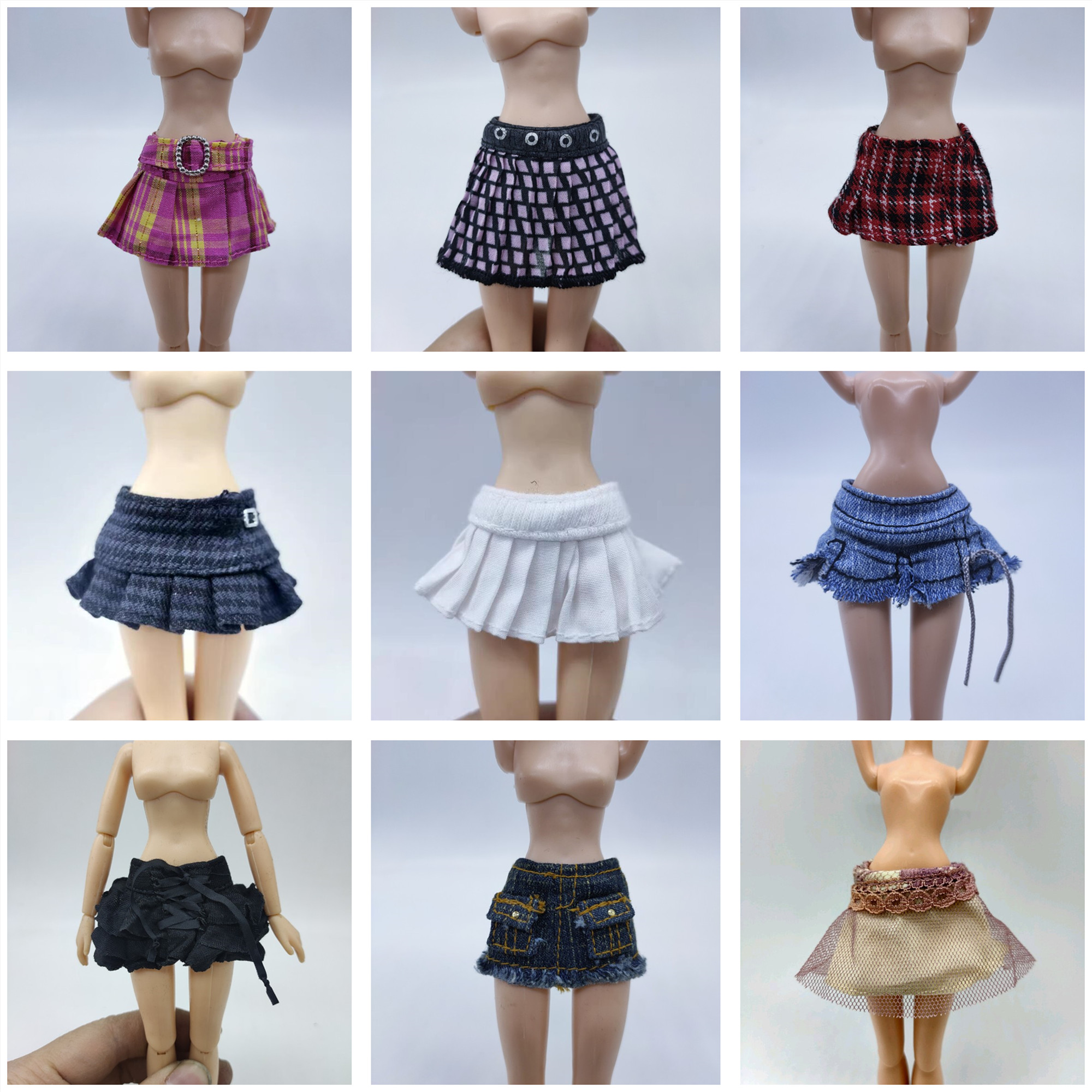 Eine Vielzahl von Kleidungsröcken für Bratz-Puppe 1/6 Puppe Monsterse High Puppe 30 cm Puppe Mode coole Puppe High-School-Puppe
