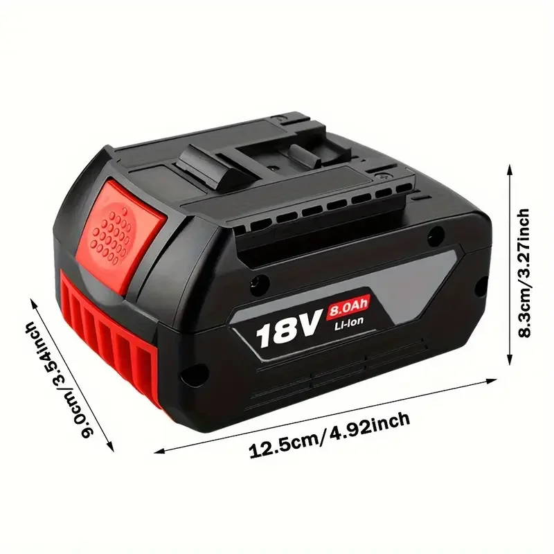 Batterie d'outil rechargeable au lithium-ion neuve d'origine pour Bosch 18V 8.0AH, remplaçable BAT609BAT609G