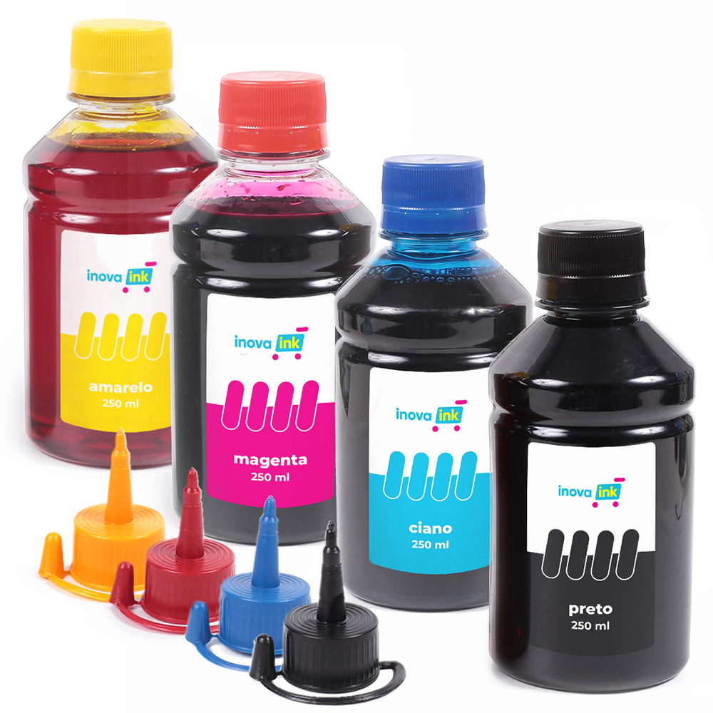 Kit 4 Farben kompatibler Drucker g3111 250ml Inova Tinte